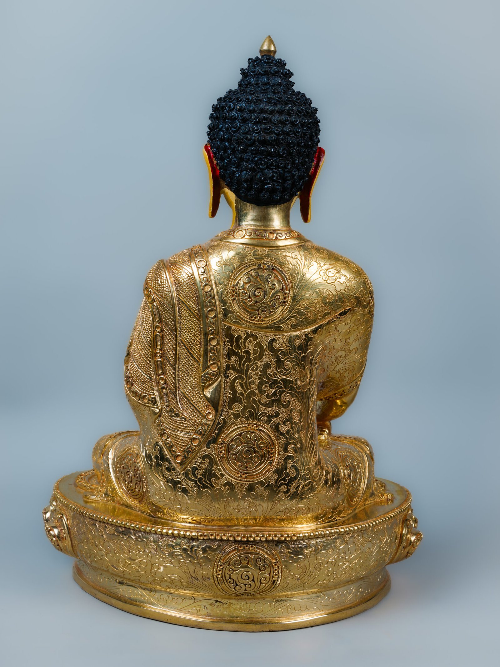 Handcrafted Shakyamuni Buddha Statue | 24K Gold | 13.25 inch - Image 4