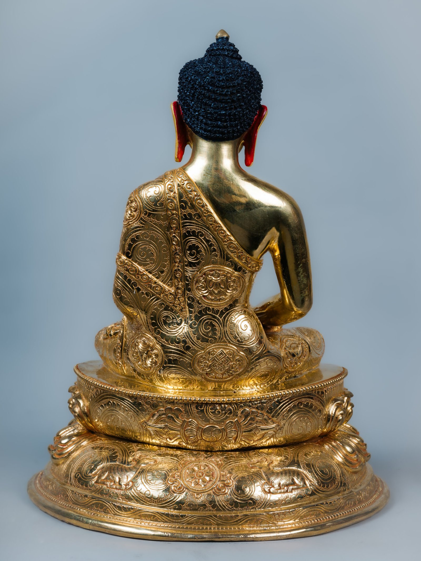 Handcrafted Amitabha Buddha Statue | 24K Gold | 13.5 inch - Image 4