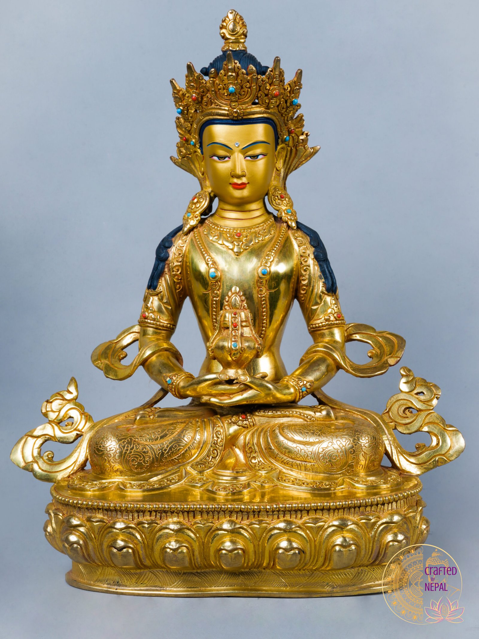 Amitayus Buddha Statue – The Buddha of Infinite Life & Longevity | 13 inch