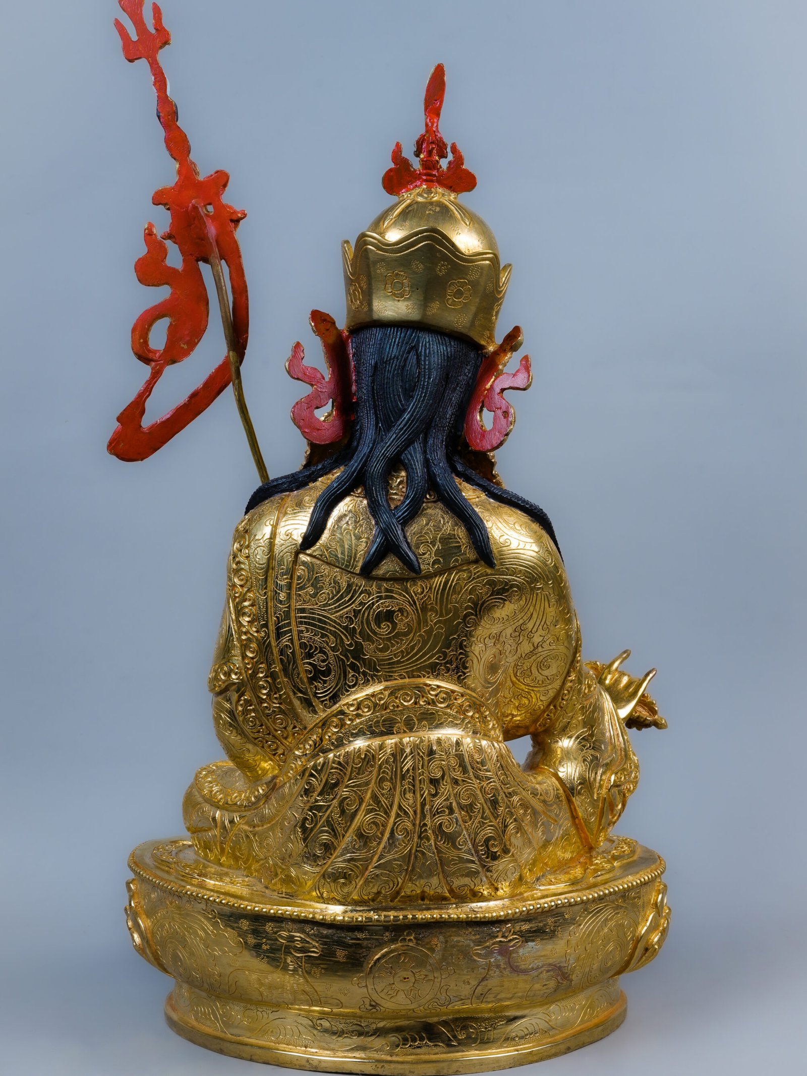 Handcrafted Guru Rinpoche statue | 13 inch - Image 4