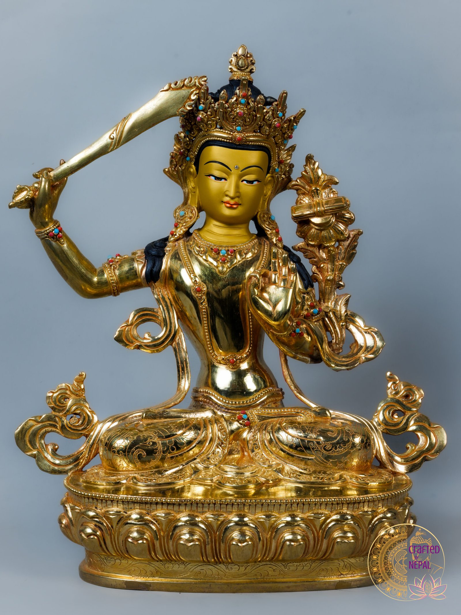 Manjushri with Wisdom Sword | 13 inch
