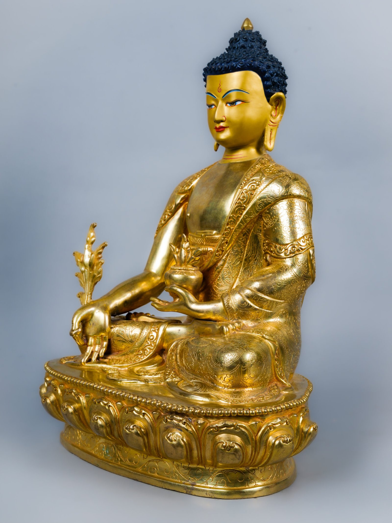 Medicine Buddha Statue – The Buddha of Healing & Compassion | 13 inch - Image 3