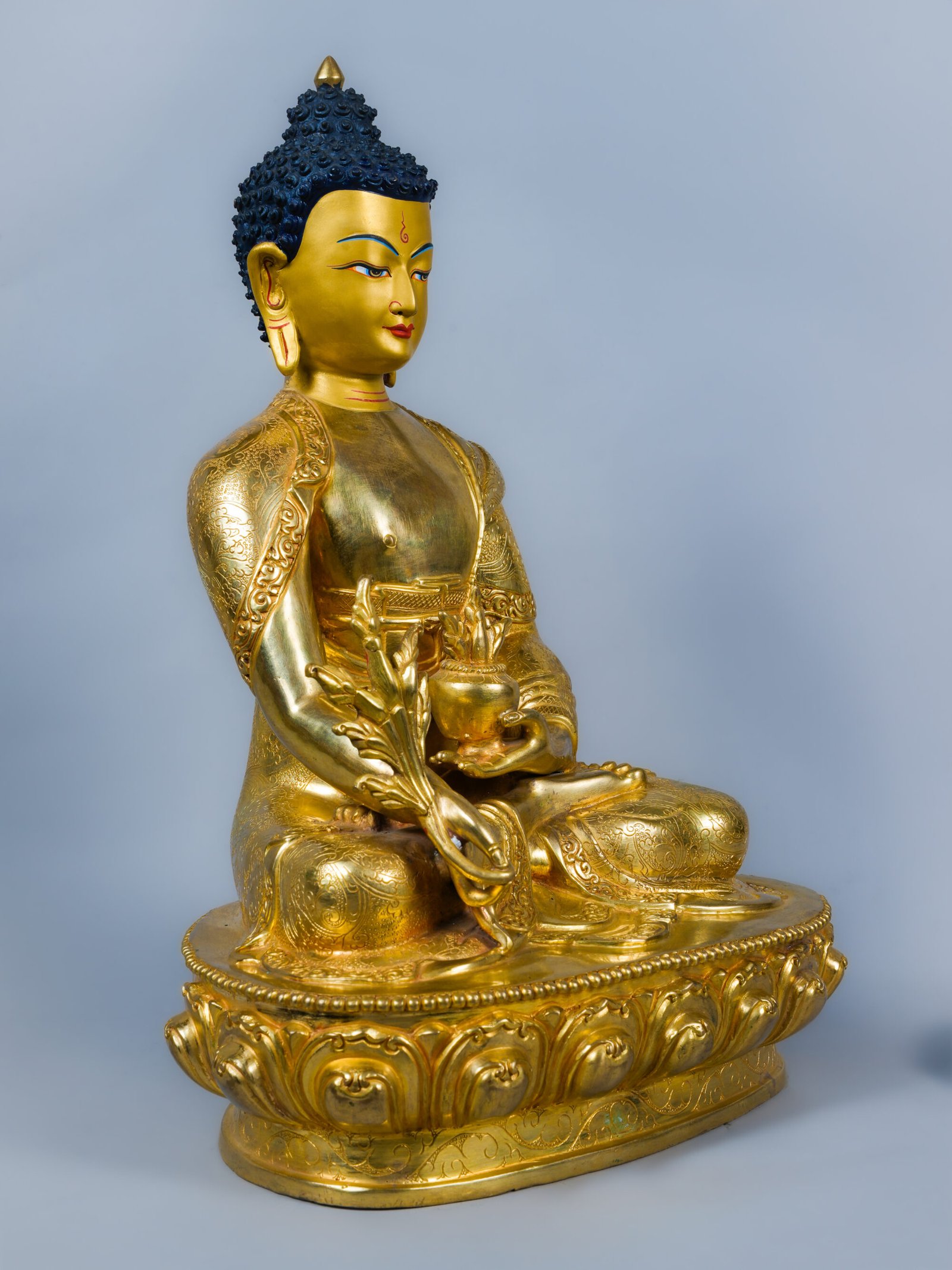 Medicine Buddha Statue – The Buddha of Healing & Compassion | 13 inch - Image 2