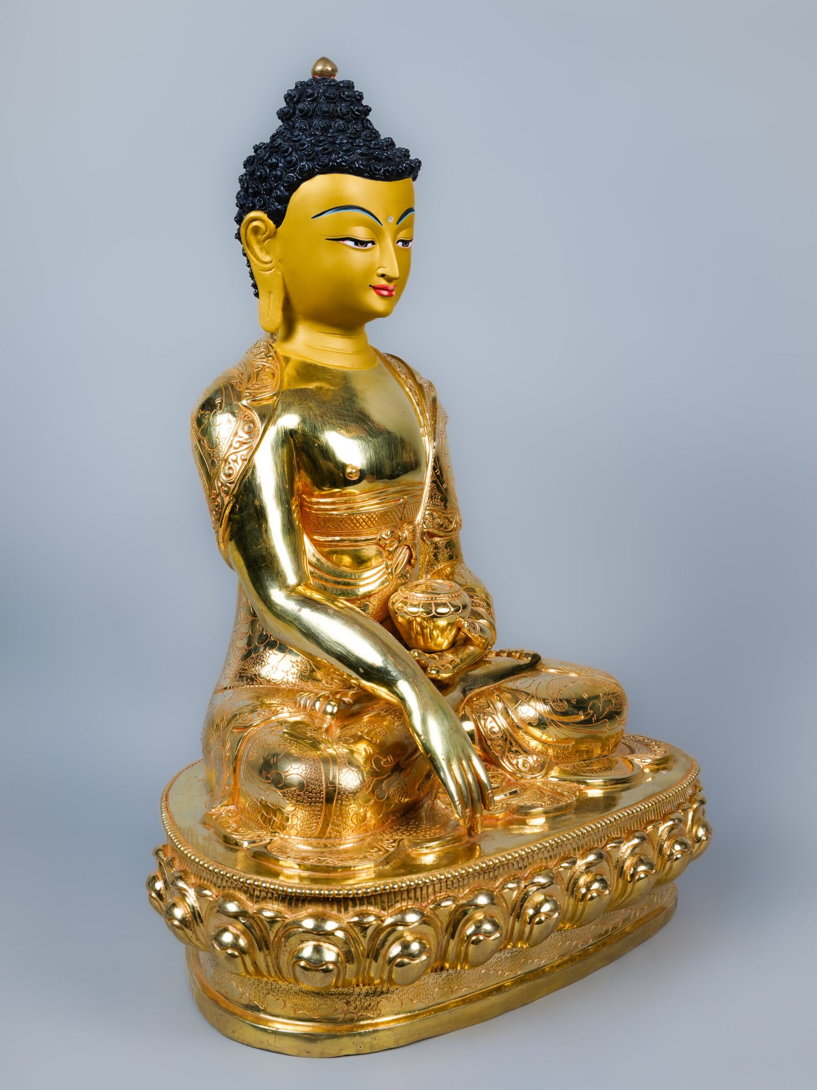 Handcrafted Shakyamuni Buddha Statue | 24K Gold | 13 inch - Image 2