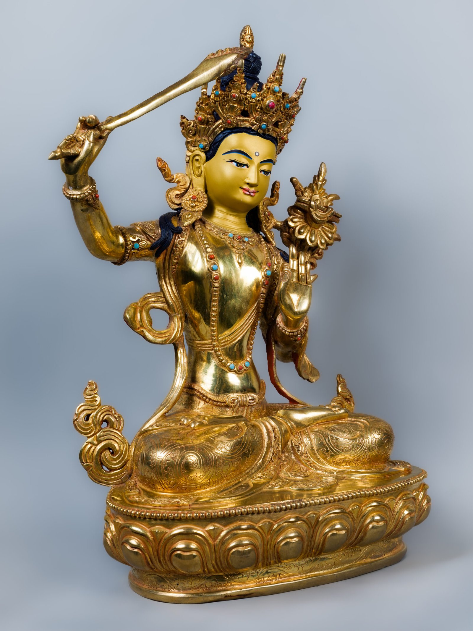Manjushri with Wisdom Sword | 15 inch - Image 2
