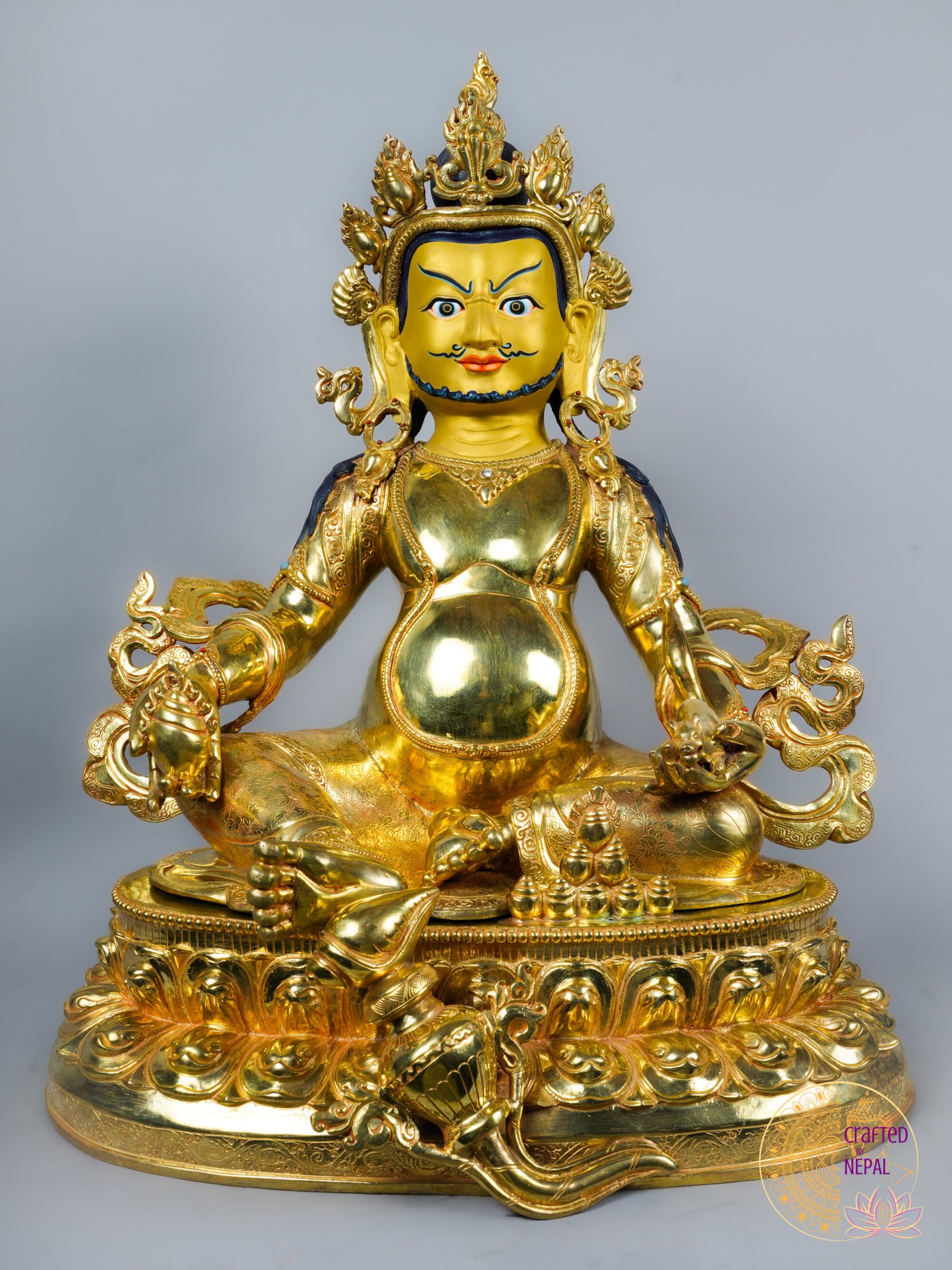 Handcrafted Jambala Statue – The Buddha of Wealth & Prosperity | 19 inch