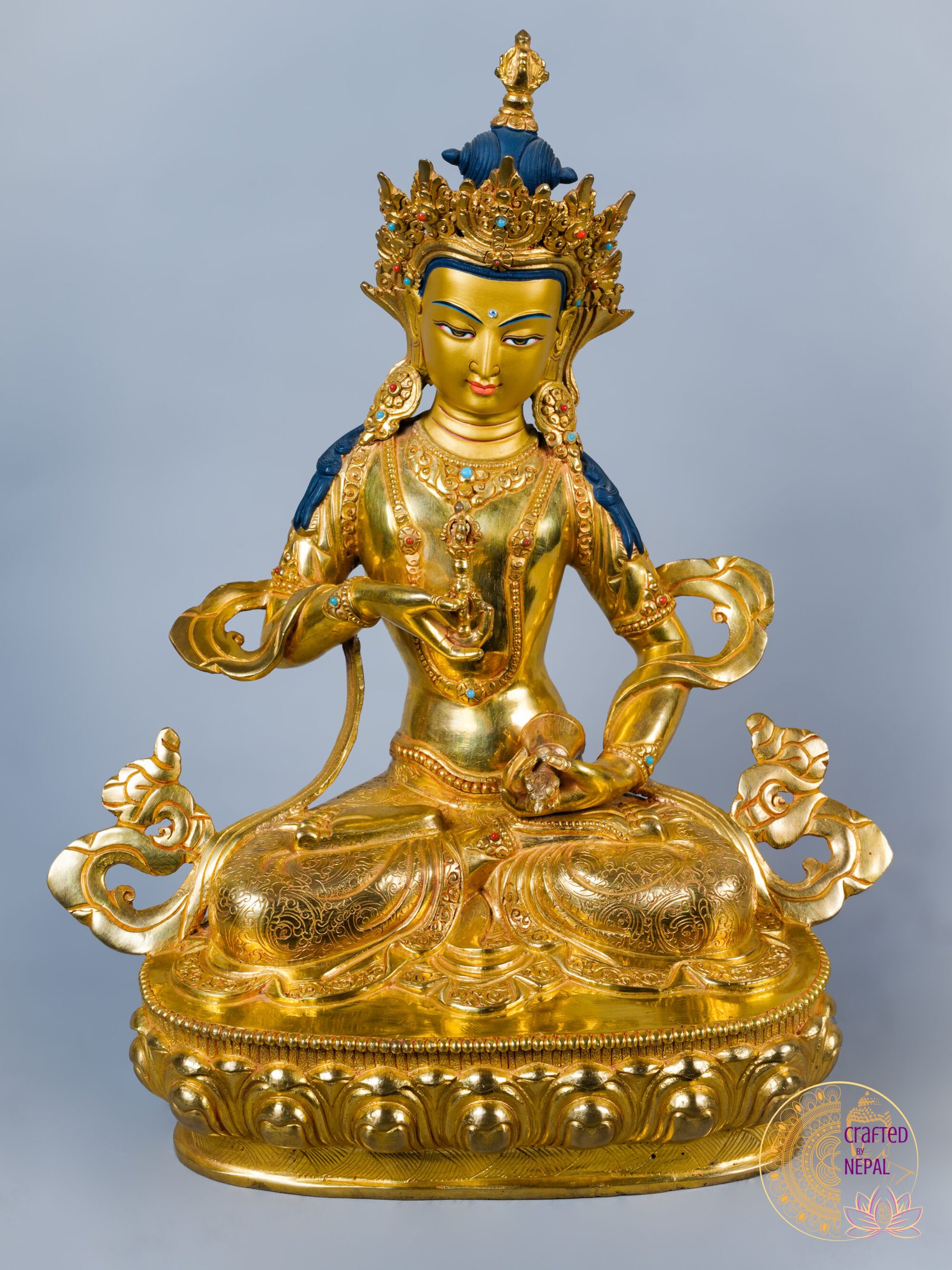 Vajrasattva Statue – The Bodhisattva of Purification | 13 inch