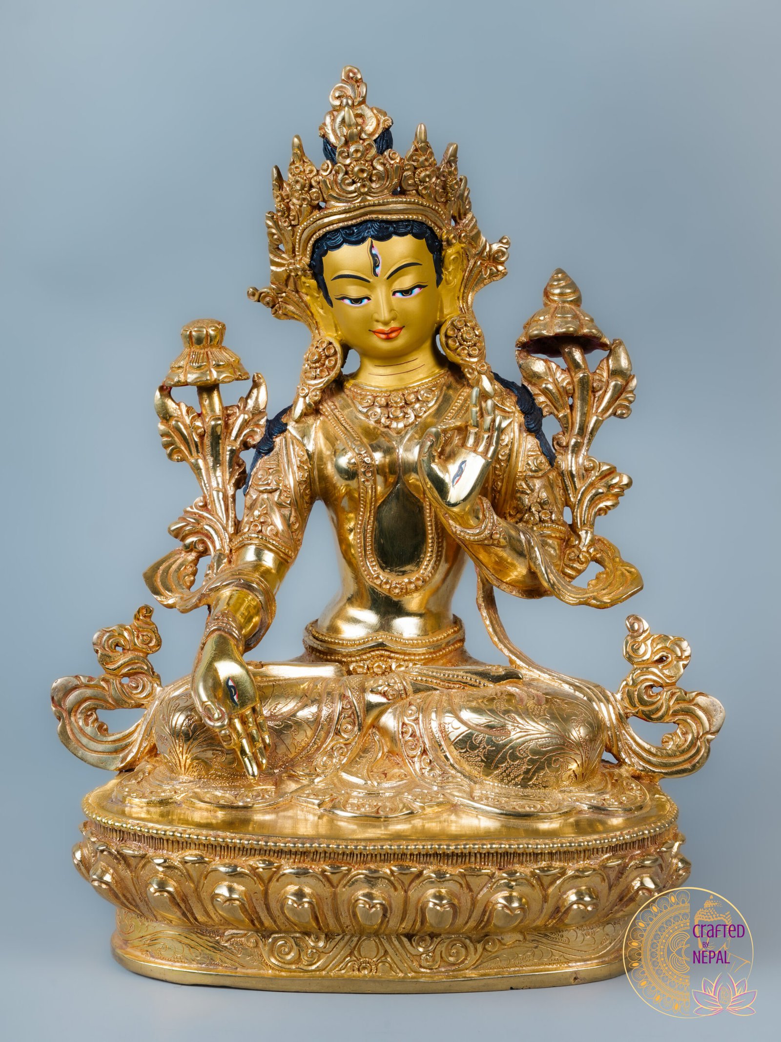 Buddhist Goddess White Tara | 9 inch